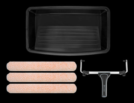 70251-THE MOLOSSUS 5PC 18 inch paint roller set with adjustable frame and microfiber covers