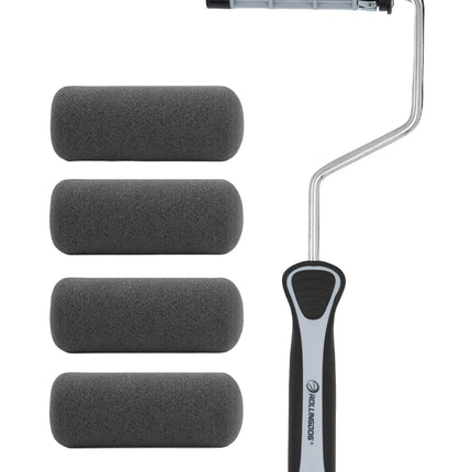 70278-5PC Jumbo Foam Mini Roller Set with frame and 4 foam covers