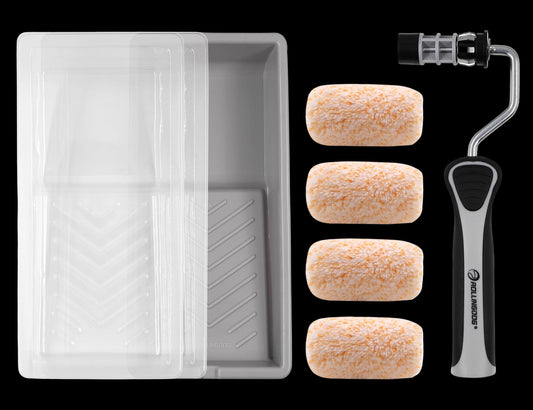 70295-18PC 2 inch jumbo mini paint roller set with tray and microfiber covers