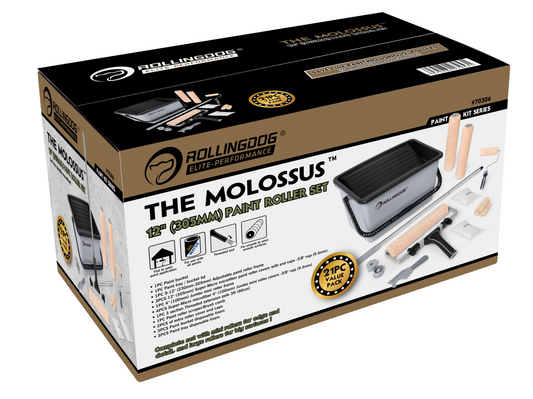 70306-THE MOLOSSUS™ 12-inch paint roller set with adjustable frame and accessories