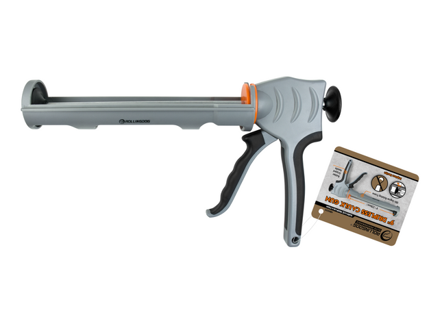 Gray caulking gun RollingDog