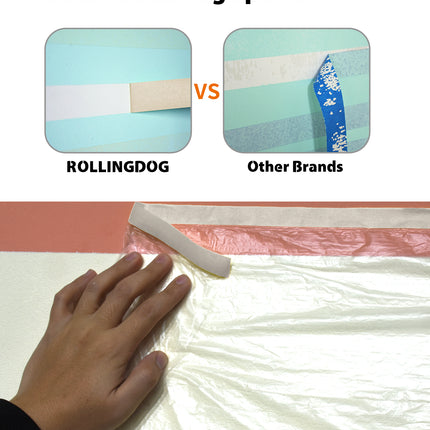 80046-Close-up of electrostatically treated masking film surface using RollingDog