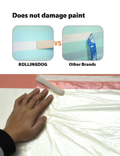 80046-Close-up of electrostatically treated masking film surface using RollingDog