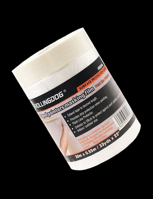 80046-Roll of pre-taped masking film with protective adhesive tape