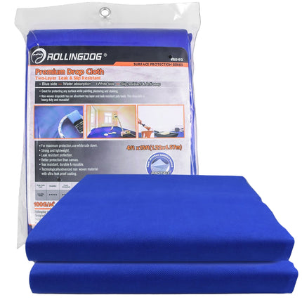 Reusable Drop Slips BLUE-DEFENDER™ Premium Drop Cloth | Heavy Duty Anti-Slip Reusable ...