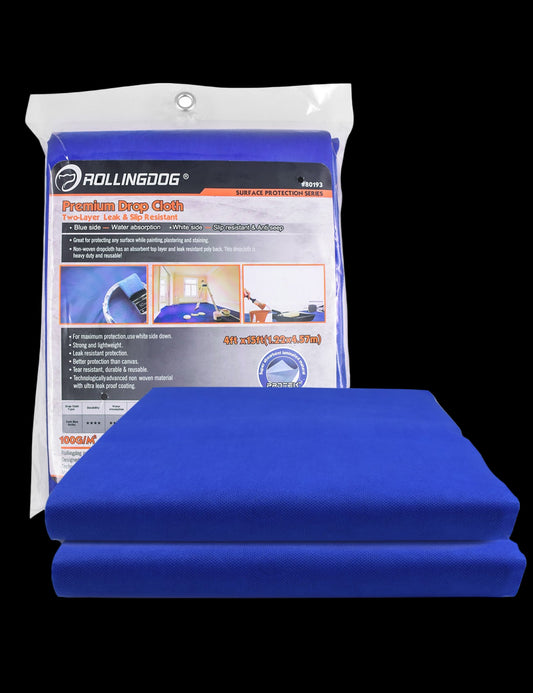 80193-Dual-layer drop cloth with absorption and leak-proof protection