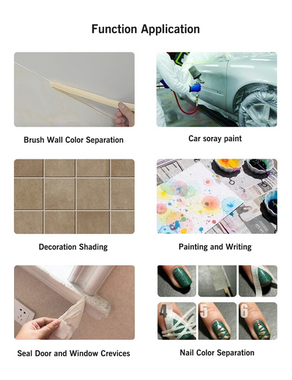 Cinta adhesiva washi de 6 piezas