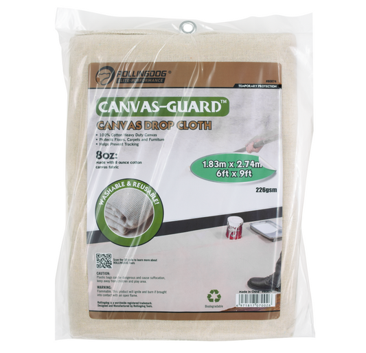 CANVAS GUARD™ Canvas Drop Cloth 6' x 9'