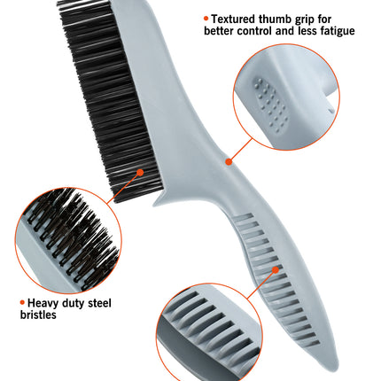 81284G steel wire brush, rust removal brush, carbon steel brush, corrosion cleaning brush, heavy duty wire brush,