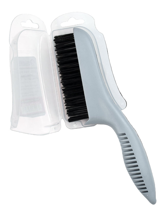 81284G-Steel wire brush with ergonomic plastic handle and snap-on protective case