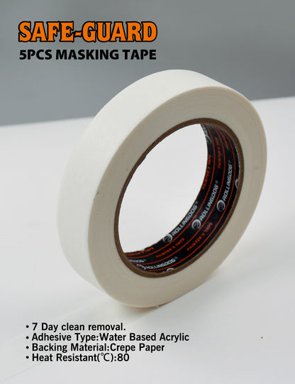 81322-Close-up of masking tape roll showing clean removal crepe paper backing
