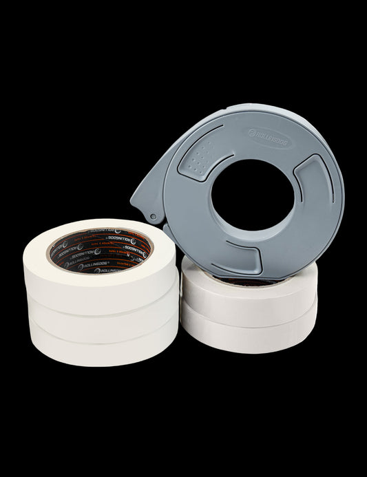 81322-Tape dispenser with 5 rolls of masking tape 24mm x 50m