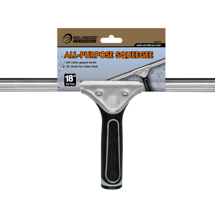 18 inch streak-free rubber blade held with stainless steel clip