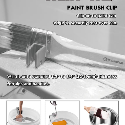 81388-Paint brush resting on can using Paint Pal clip during painting project