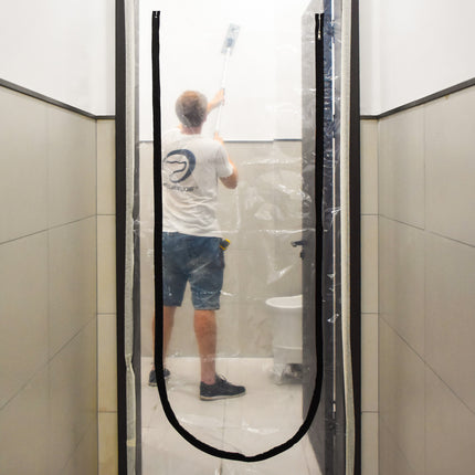 81419 Dust Barrier Plastic Door with Zipper for painting