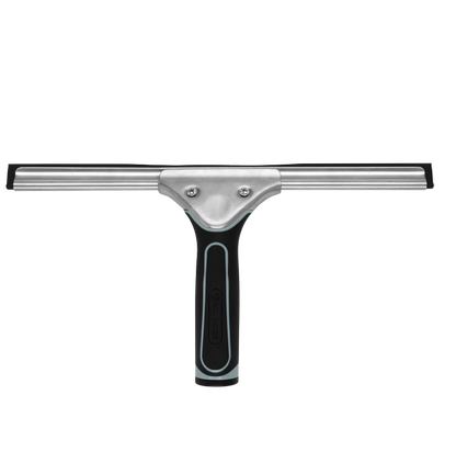 Cleaning shower glass with ROLLINGDOG 12 inch all-purpose squeegee