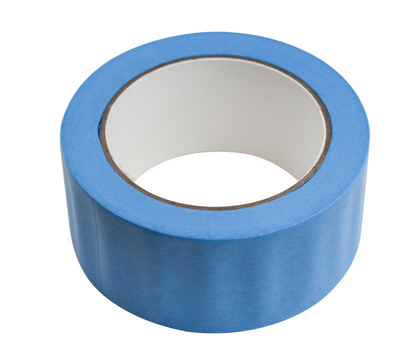 2 inch masking tape on stone surface for straight paint lines