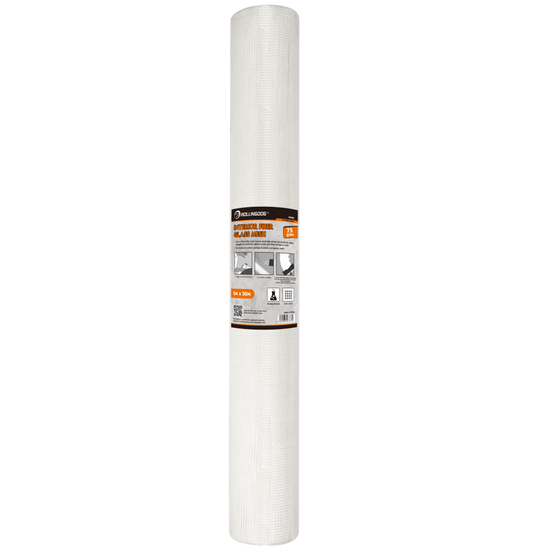 Lightweight fiberglass wall reinforcement mesh roll for crack prevention