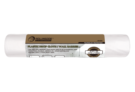 Heavy duty 2.75mil thick LDPE plastic sheet for painting protection