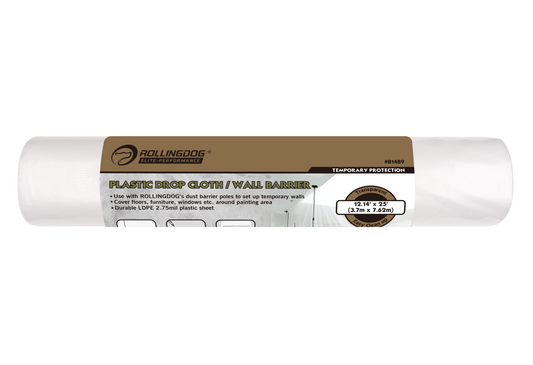 Plastic Drop Cloth / Wall Barrier