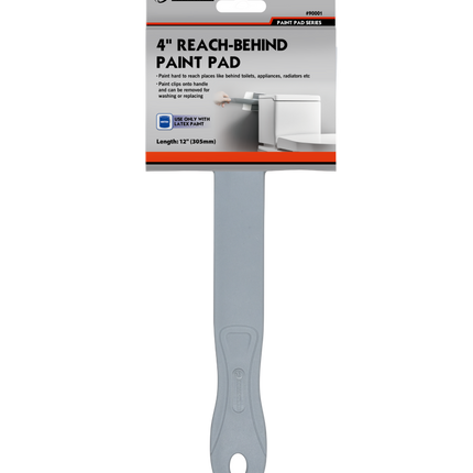 reach-behind paint pad to paint behind a toilet