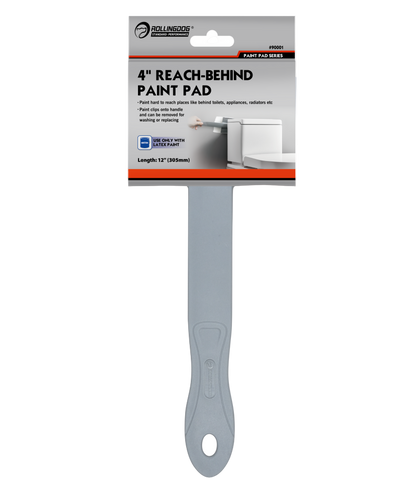 reach-behind paint pad to paint behind a toilet