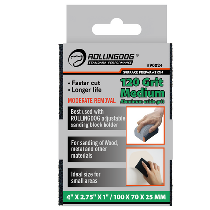 RollingDog sandpaper 120 grit medium