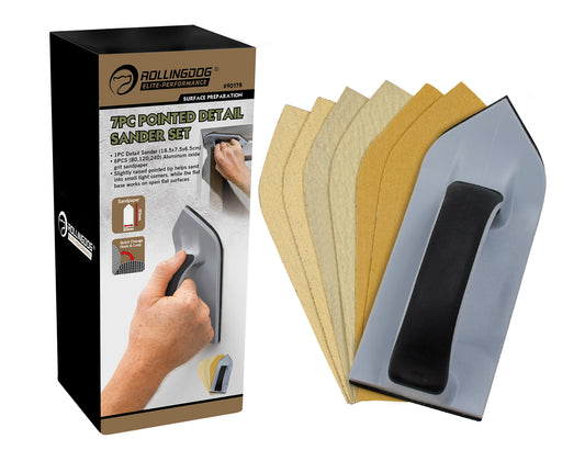7PC Pointed Detail Sander Set