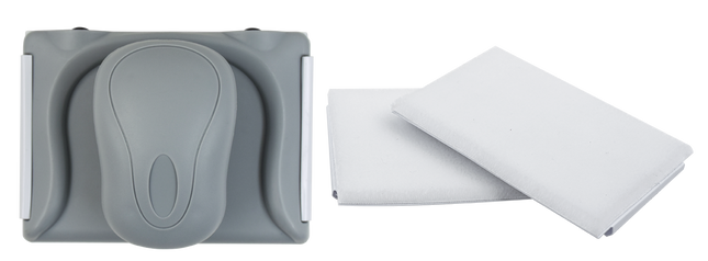 Two replacement pads included with ROLLINGDOG paint pad for water-based paints