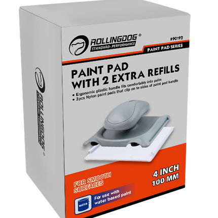 Smooth coverage with ROLLINGDOG paint pad on interior wall corners