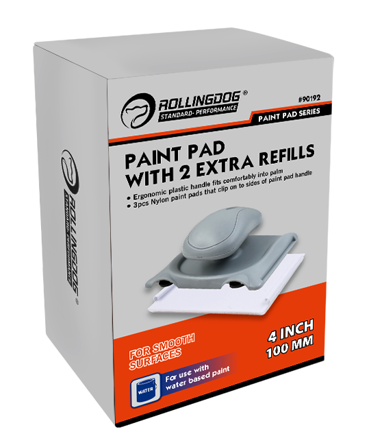 Smooth coverage with ROLLINGDOG paint pad on interior wall corners