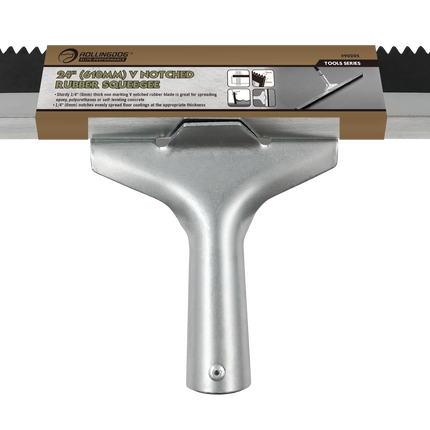 Floor squeegee with rubber blade and metal frame Rollingdog