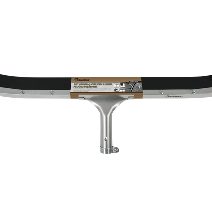 Durable ROLLINGDOG curved blade floor squeegee with non-marking rubber