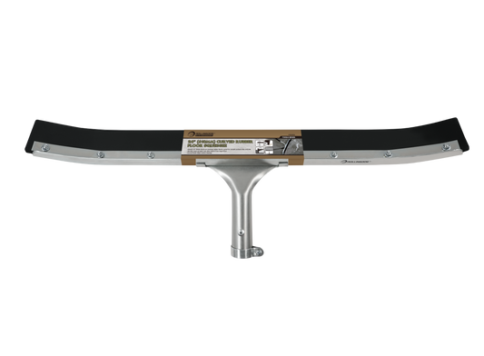 Durable ROLLINGDOG curved blade floor squeegee with non-marking rubber