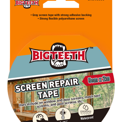 2" Screen Repair Tape – Waterproof Mesh Patch Tape (Gray or White)