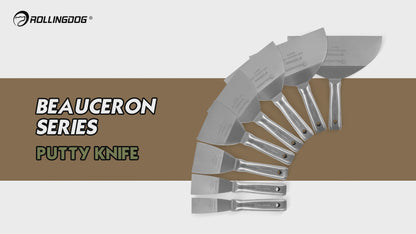 BEAUCERON 1.5 inch stainless steel flexible putty knife for drywall finishing