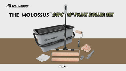 Juego de rodillos de pintura de 18" y 20 piezas THE MOLOSSUS™