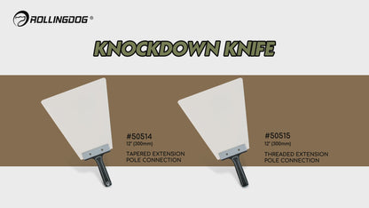 12 inch flexible plastic blade extending 18 inches from handle