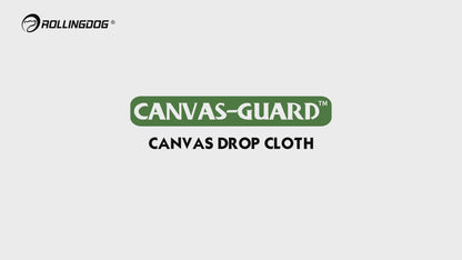 Heavy duty cotton canvas texture of 9x12 drop cloth for absorbent protection